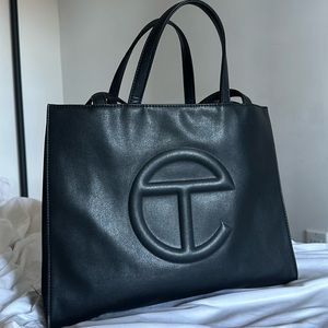 Telfar Medium Black Shopping Bag